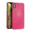 Stingray Leather iPhone Xs, Xs Max Case - Pink