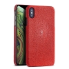 Stingray Leather iPhone Xs, Xs Max Case - Red