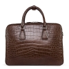 Alligator Business Bag, Alligator Leather Briefcase for Men-Back