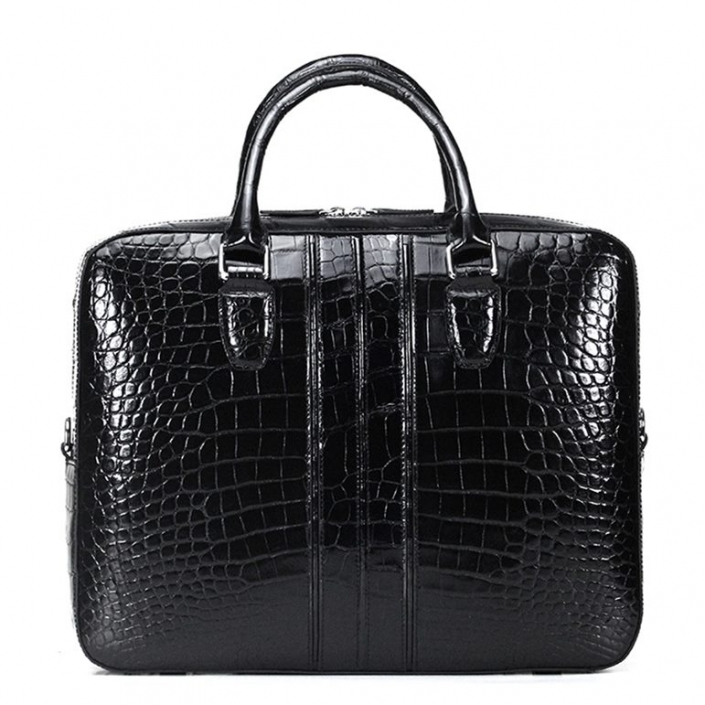 Luxury Alligator Leather Business Travel Briefcase
