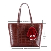 Alligator Skin Top Handle Handbag Tote Bag-Dimensions