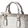 Alligator Skin Tote Shoulder Handbag Travel Bag for Women-Top Handle