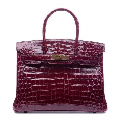 Alligator Top Handle Padlock Bags for Women