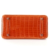 Designer Alligator Handbag-Orange-Bottom