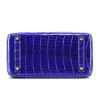 Designer Alligator Handbag-Royal Blue-Bottom