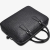 Slim Ostrich Business Bag Designer Ostrich Briefcase for Men-Details