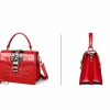 Style Crocodile Handbag Shoulder Bag Crossbody Bag for Lady-Red-Details