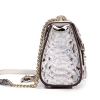 Python Skin Purse, Python Skin Clutch Bag Cross Body Bag-Side