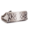 Stylish Snakeskin Handbag Python Flap Crossbody Satchel Bag-Bottom