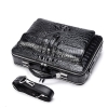 Crocodile Messenger Bag Laptop Briefcase Satchel Shoulder Bag-Strap