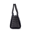 Crocodile Tote Bags Top Handle Shoulder Handbags with Zipper-Side