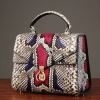 Ladies Python Skin Shoulder Purse Bag