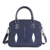 Stingray Leather Top-handle Tote Bag Crossbody Shoulder Bag-Blue