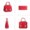 Stingray Leather Top-handle Tote Bag Crossbody Shoulder Bag-Red-Details