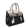 Stylish Stingray Leather Handbag Padlock Bag for Women-Micro side