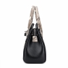 Stylish Stingray Leather Handbag Padlock Bag for Women-Side