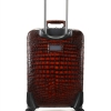 Alligator Leather Luggage Business Travel Spinner Suitcase-Back