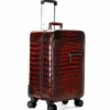 Alligator Leather Luggage Business Travel Spinner Suitcase-Micro Side