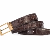 Classic Crocodile Hornback Belts for Men-Brown-1