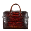 Large Handcrafted Alligator Briefcases Business Travel Bags-Back