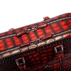 Large Handcrafted Alligator Briefcases Business Travel Bags-Top