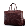 Mens Alligator Briefcase Laptop Bag Messenger Bag-Micro-Side