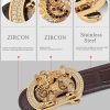 Natural Zircons and Kylin Pattern Pin Buckle-Details