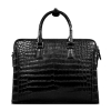 Alligator Leather Briefcase Laptop Attache Case for Men