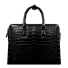 Alligator Leather Briefcase Laptop Attache Case for Men-Back