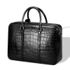 Classic Alligator Leather Laptop Briefcase Business Bag for Men-Micro side