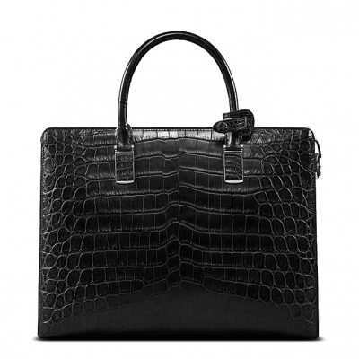 Formal Alligator Leather Briefcase Laptop Business Bag for Men