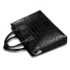 Formal Alligator Leather Briefcase Laptop Business Bag for Men-Top