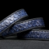 Snakeskin Belts Python Skin Belts-Blue