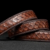 Snakeskin Belts Python Skin Belts-Brown