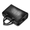 Alligator Leather Double Compartment Briefcase Laptop Bag