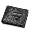 Crocodile Hornback Skin Bifold Wallet for Men