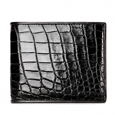 Premium Crocodile Bifold Wallet-Black