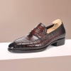 Alligator Penny Slip-On Leather Lined Loafers for Men