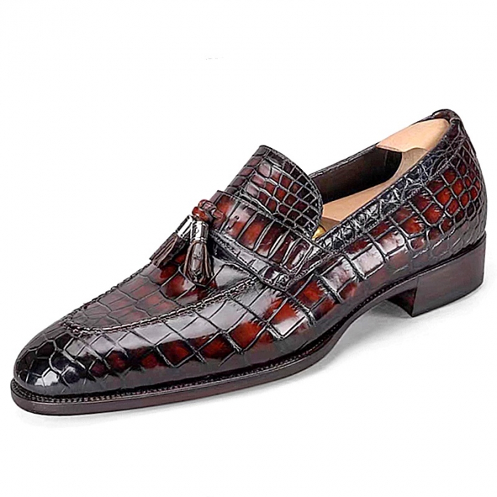 Alligator Tassel Loafer in Goodyear Welted Construction