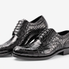 Classic Alligator Wingtip Oxford Business Dress Shoes