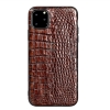 Crocodile & Alligator iPhone 11 Pro, 11 Pro Max Cases with Full Soft TPU Edges - Brown - Belly Skin