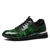 Designer Alligator Sneakers Casual Alligator Skin Shoes-Green