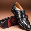 Formal Alligator Cap-Toe Lace-up Oxford Dress Shoes-1