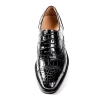 Formal Alligator Cap-Toe Lace-up Oxford Dress Shoes-Upper