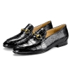 Mens Alligator Horsebit Slip On Dress Loafers