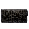 Mens Alligator Leather Long Wallet-Golden