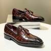 Men's Alligator Leather Tassel Semi Formal Loafer