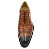 Mens Alligator Leather Wingtip Lace-Up Oxford-Upper