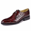 Alligator Oxfords Lace Up Leather Lined Dress Shoes