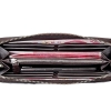 Genuine Ostrich Skin Long Wallet with Zipper for Men-Inside